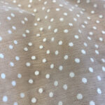 Tulle with embossed polka dots - Image 2