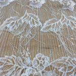 Lace flower fringes off white - Image 2