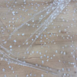 Mesh with glitter dotts