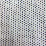 Polycotton shirt type fabric with patterns blue
