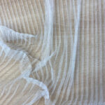 Pleated tulle off white