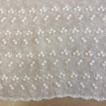 Muslin with embroidery ecru