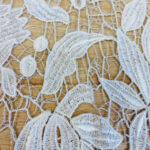 Lace with silver thread white - Image 2