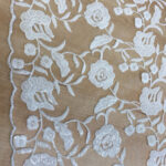 Lace with sequins off white