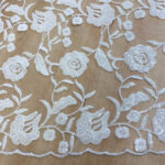 Lace with sequins off white