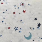 Cotton shirt type fabric with moons