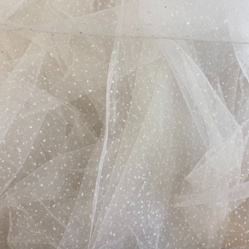 image00002 Glitter mesh Crystal W300 white - Image 1