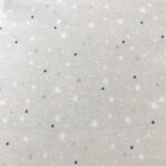 Cotton shirt type fabric grey base with stars