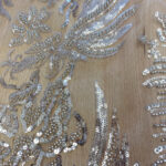 Lace with beads nude base - Image 3