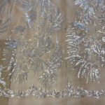 Lace with beads nude base