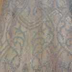 Lace with beads grey-ciel bace - Image 2