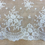 Lace with cotton embroidery off white - Image 2