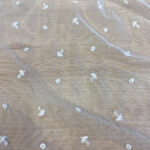 Lace with cotton embroidery off white - Image 3