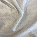 Cotton fabric small polka dotts ciel