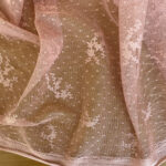 Lace with polka dott mesh powder