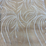 Embroided lace off white flow - Image 2