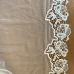 Lace with cotton finish