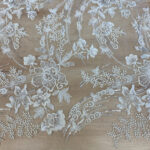 Embroided lace off white