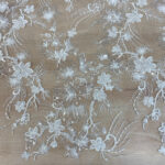 Embroided lace off white