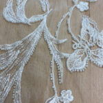 Lace with beads off white - Image 4