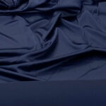 Satin crepe de chine type elastic dark blue