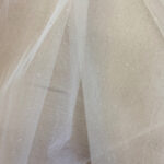 Τούλι μεσαίο με γκλίτερ ασημί