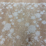 Embroided lace with flowers - Image 2