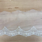 Triming with mesh  white