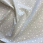 Cotton  fabric stars off white