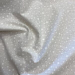 Cotton  fabric stars white