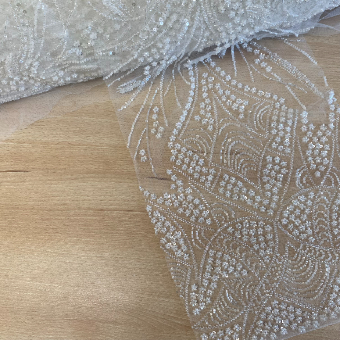 S13532 Δαντέλα γραμμική με χάντρες