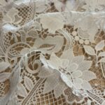 Δαντέλα 3D Κεντημένη Βαμβακερή Κηπούρ VT4389